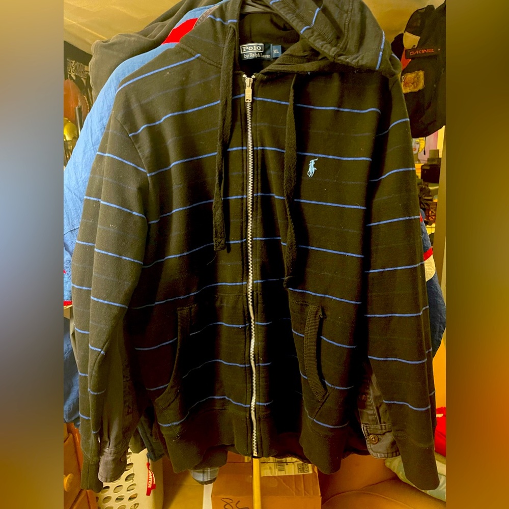 Polo zip up hoodie